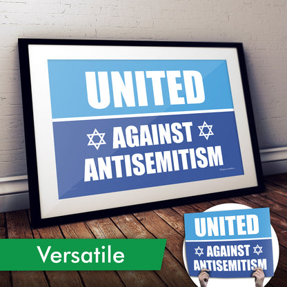 United Against Antisemitism Cardstock Print