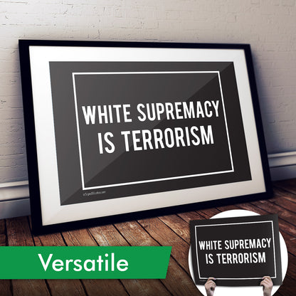 White Supremacy is Terrorism Cardstock Print