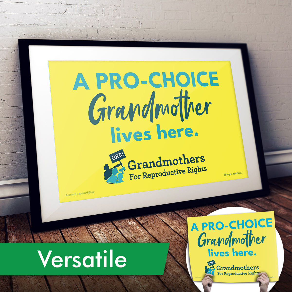"GRR! Grandmas for Reproductive Rights" Art Print or Protest Sign Pack
