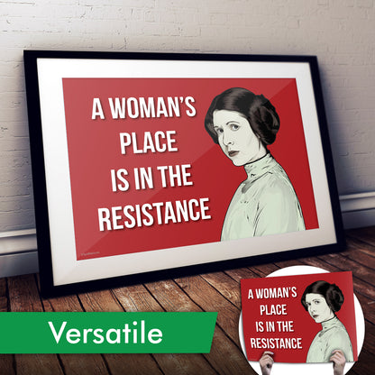 Princess Leia Cardstock Print