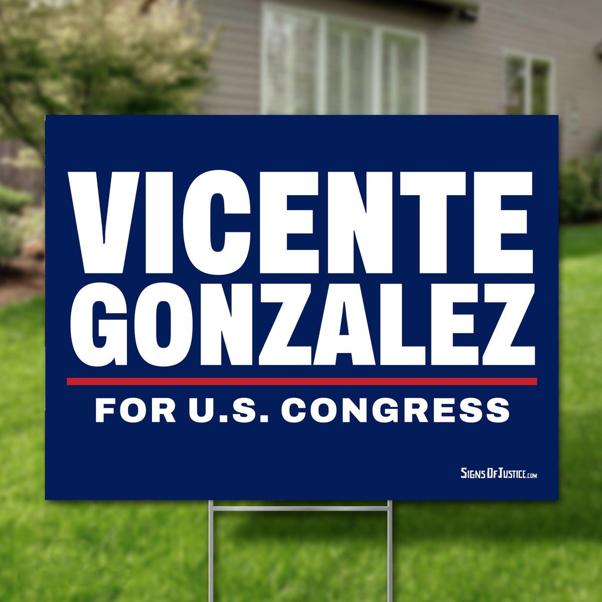 Vicente Gonzalez 24"x18" yard sign