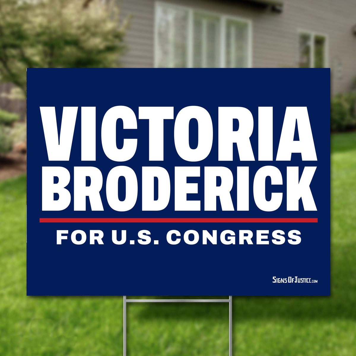 Victoria Broderick 24"x18" yard sign