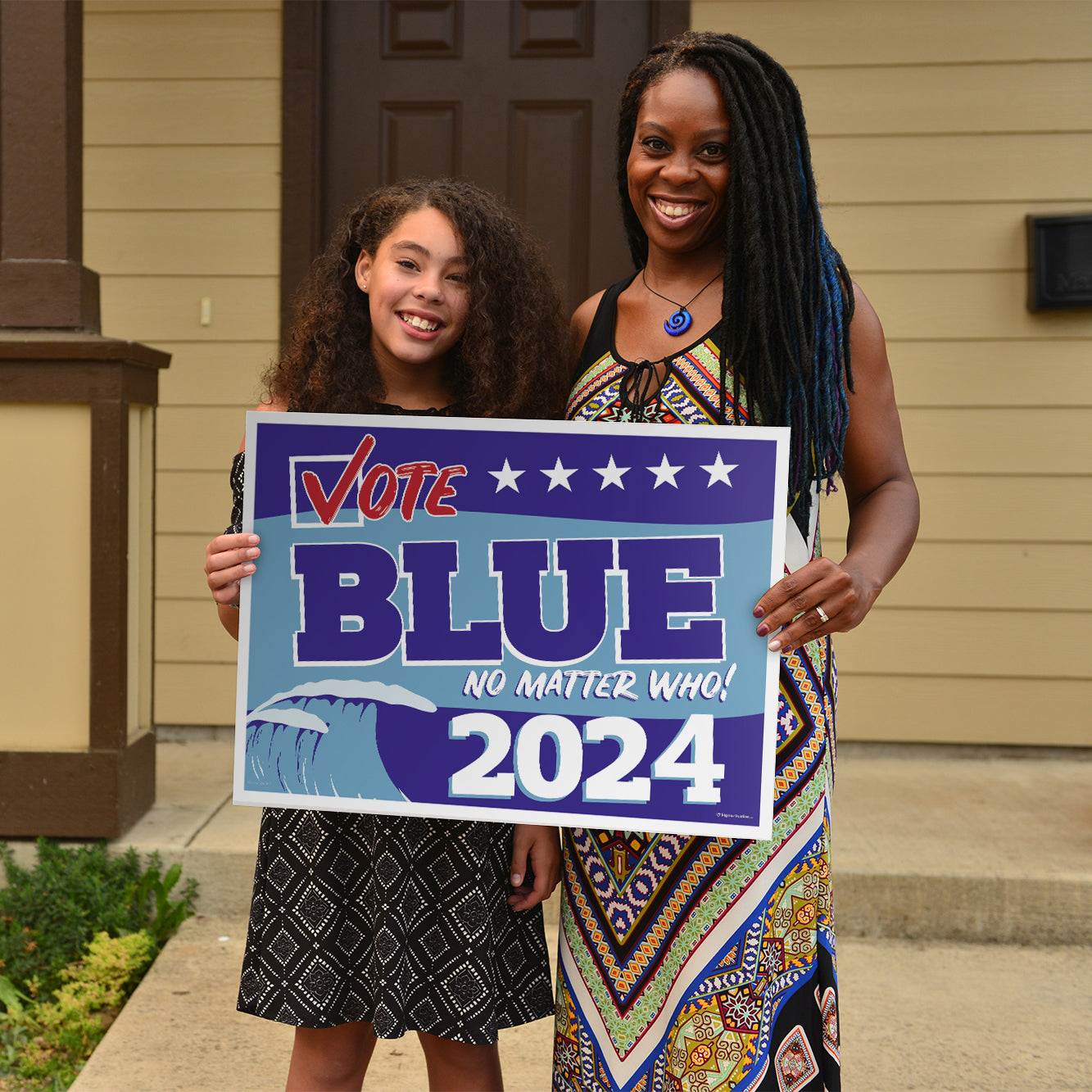 Vote Blue No Matter Who, Blue Wave 2024 Yard Sign