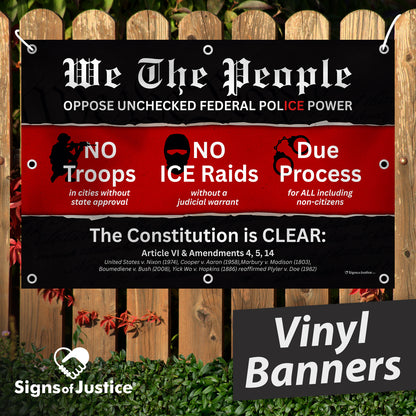 "We The People" Vinyl Banner