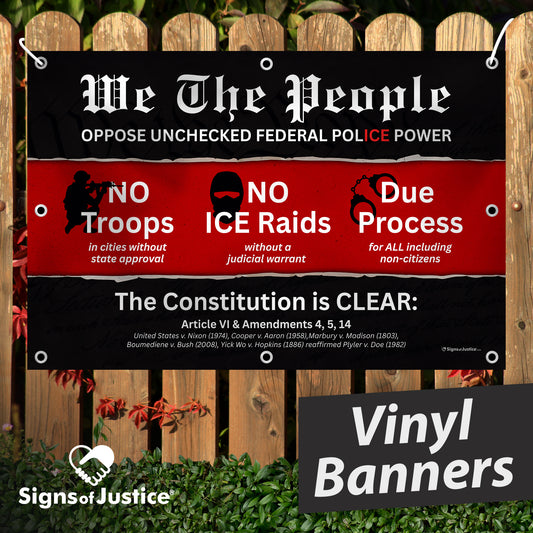 "We The People" Vinyl Banner