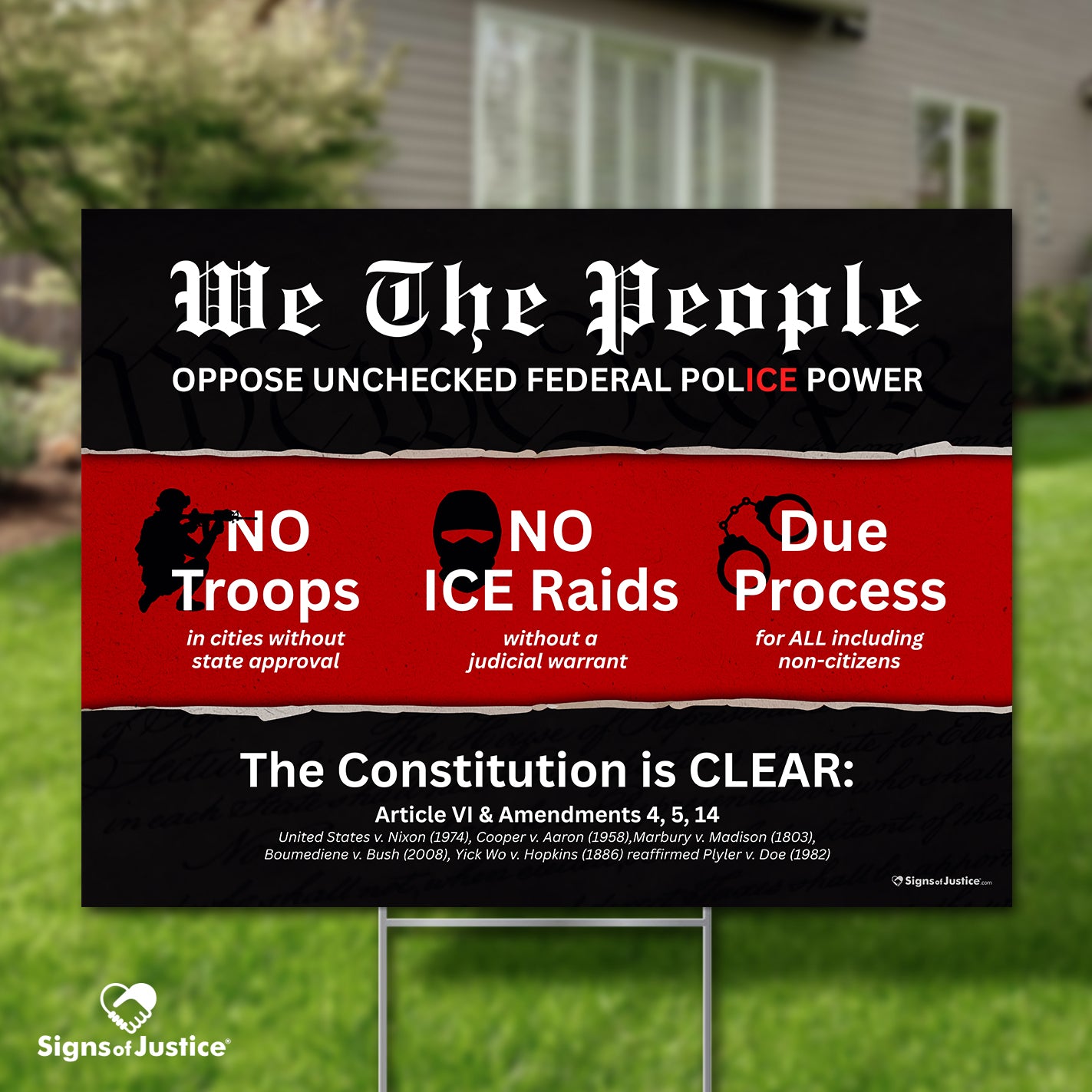 "We The People" Yard Sign