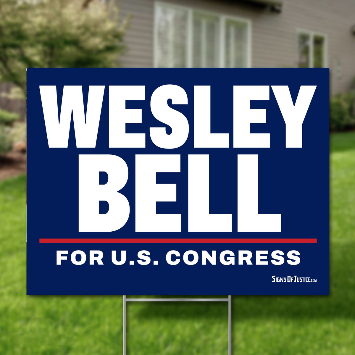 Wesley Bell 24"x18" yard sign