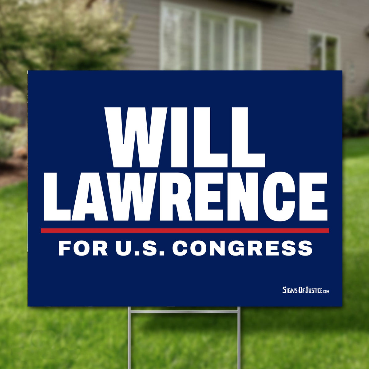 Will Lawrence 24"x18" yard sign