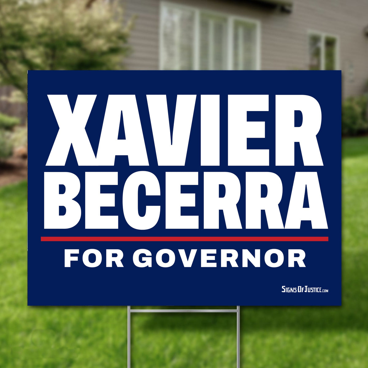 Xavier Becerra 24"x18" yard sign