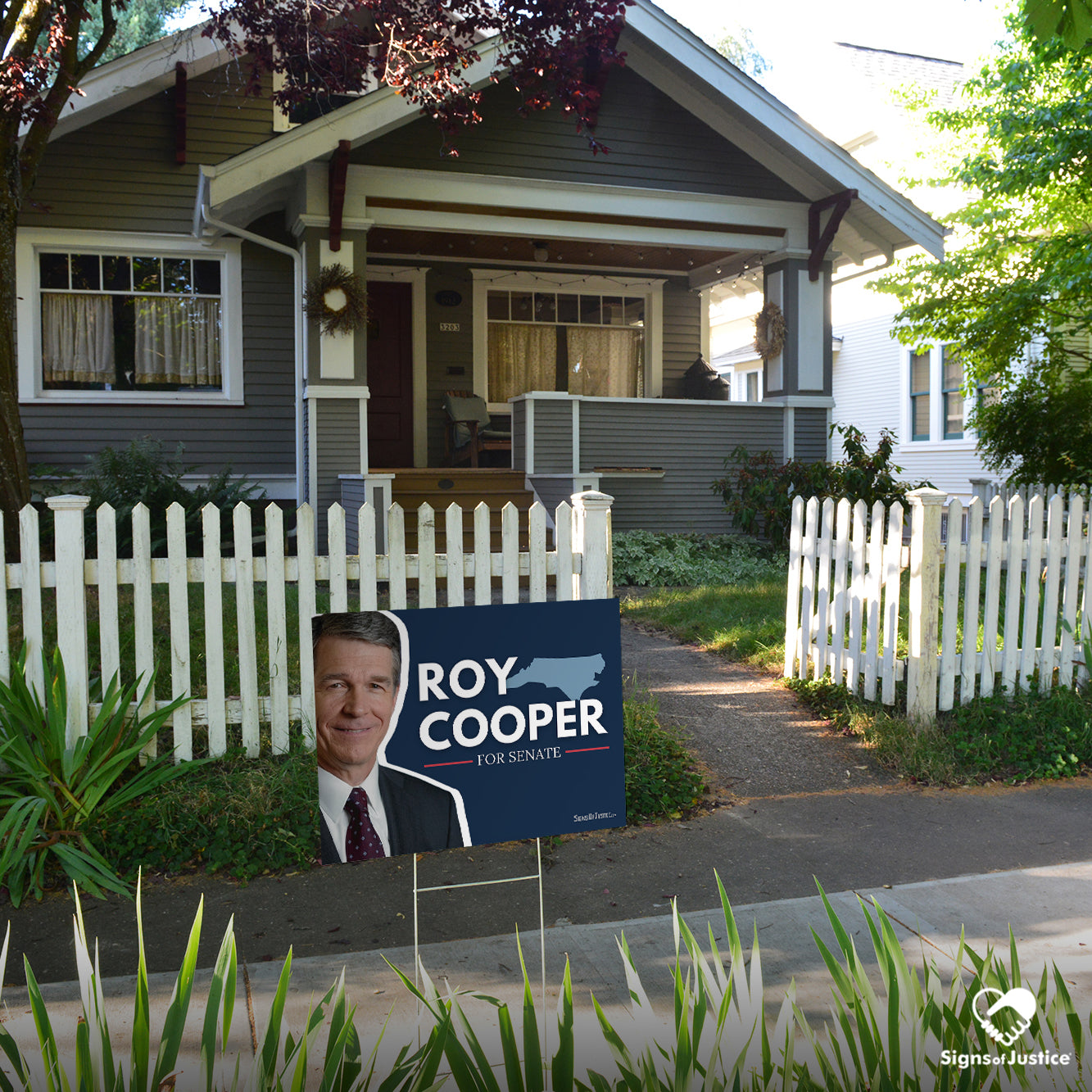 "Roy Cooper for Senate" Yard Sign