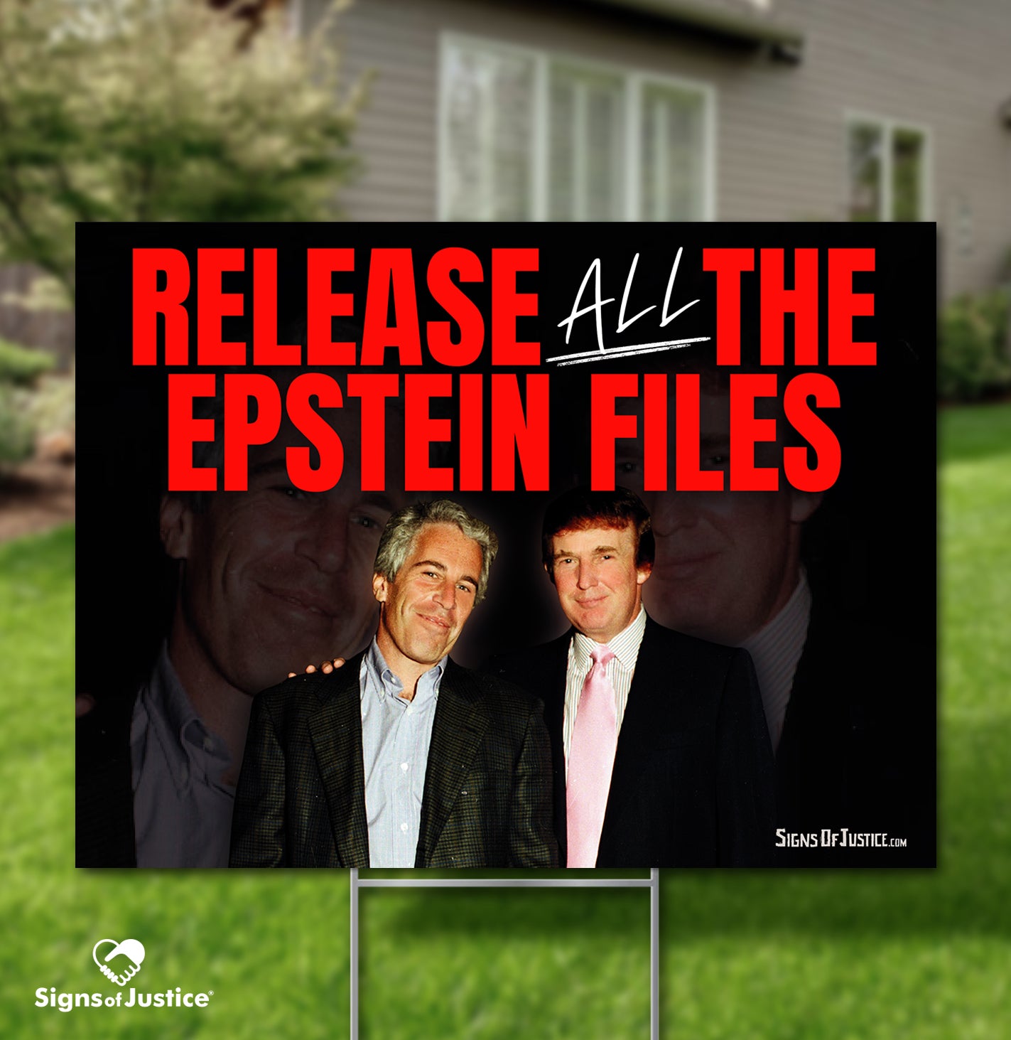 "Release all" Yard Sign