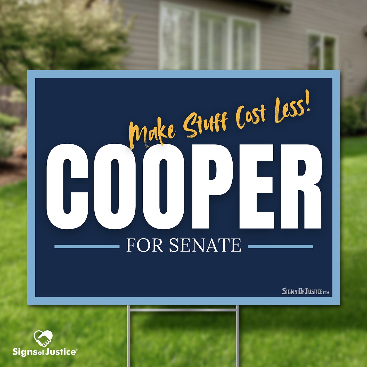 "Cooper for Senate" Yard Sign