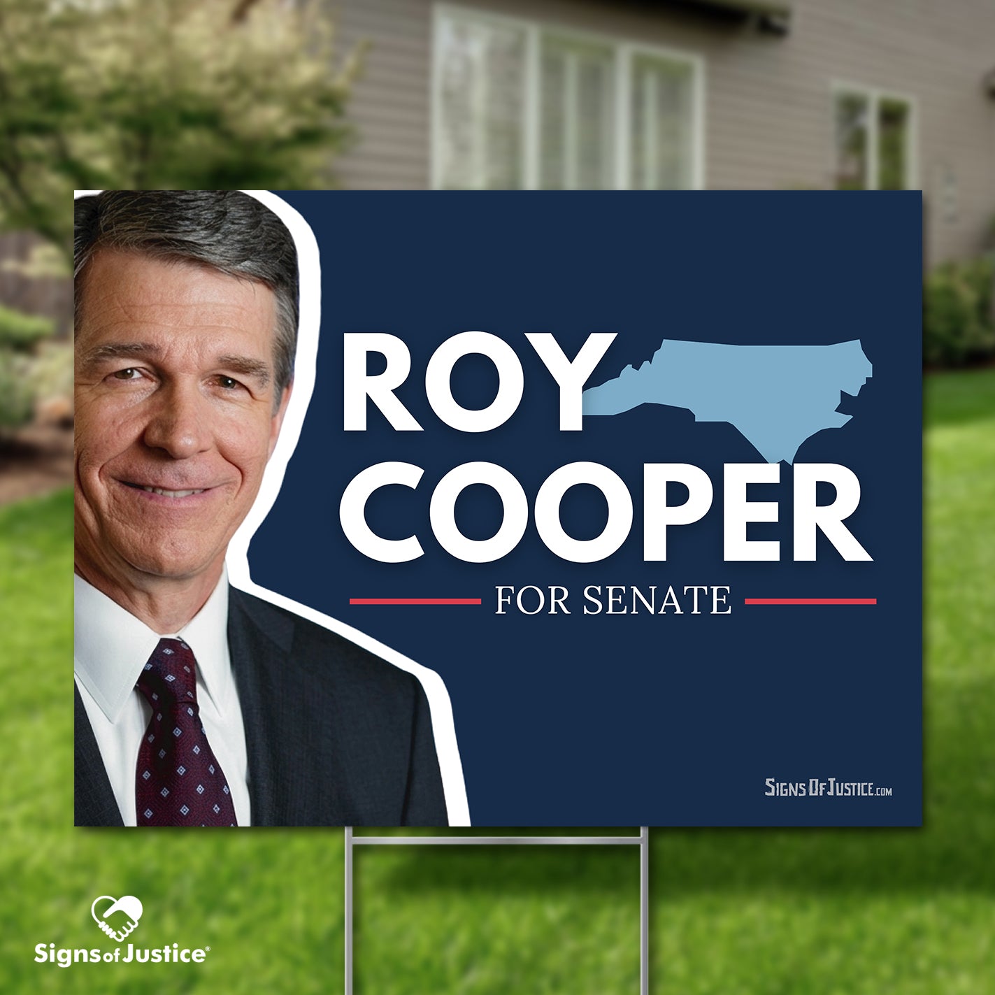 "Roy Cooper for Senate" Yard Sign