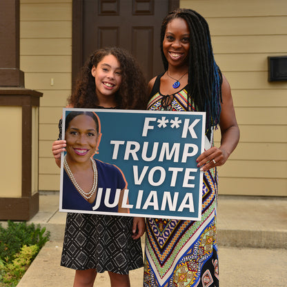 "Vote Juliana Stratton" Yard Sign