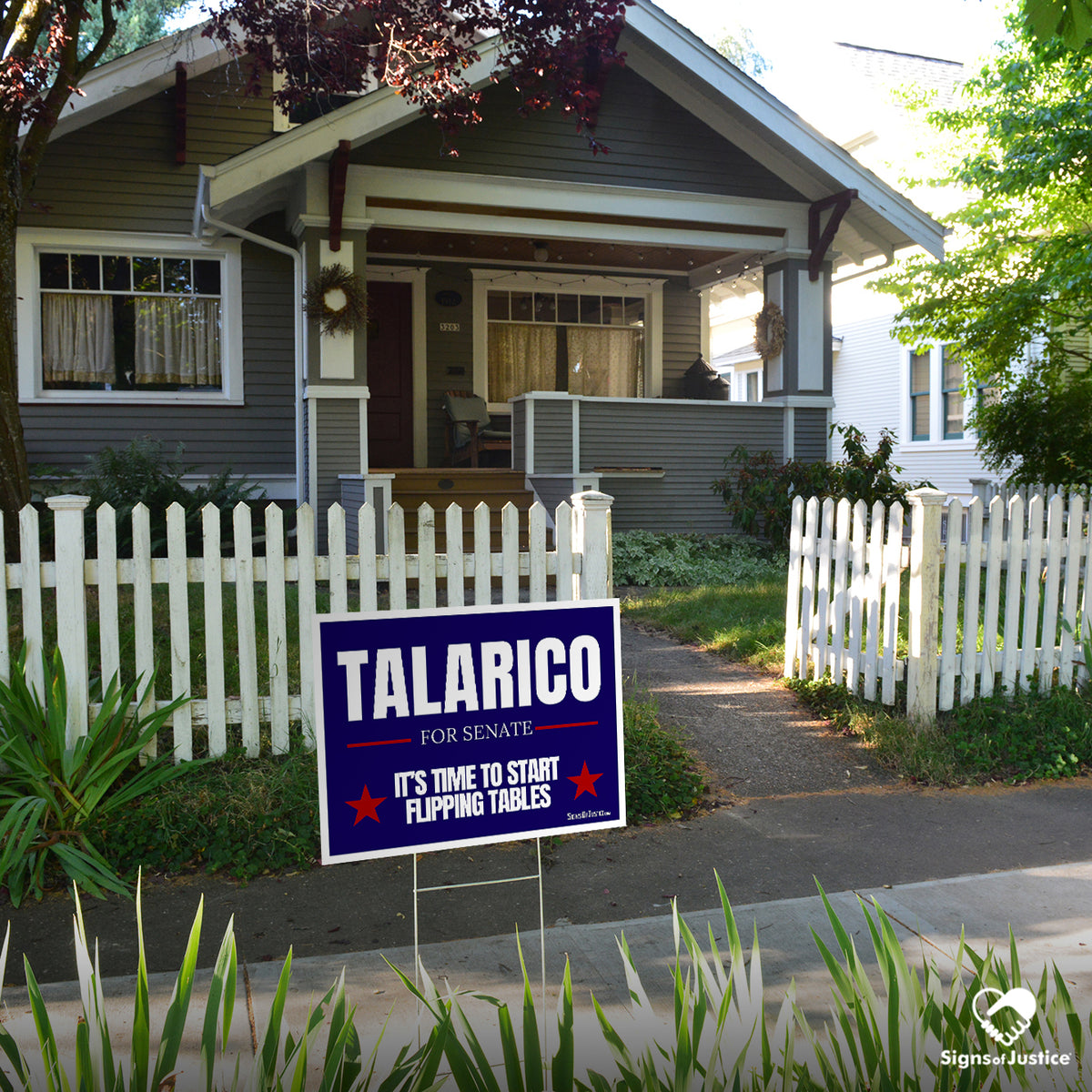 James Talarico for U.S. Senate 2026 Yard Sign, Navy & Stars (Texas)