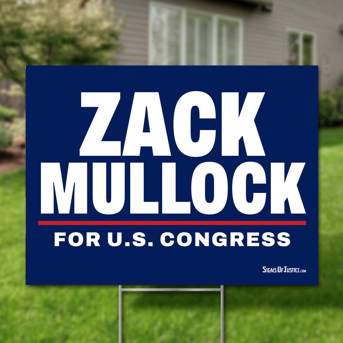 Zack Mullock 24"x18" yard sign