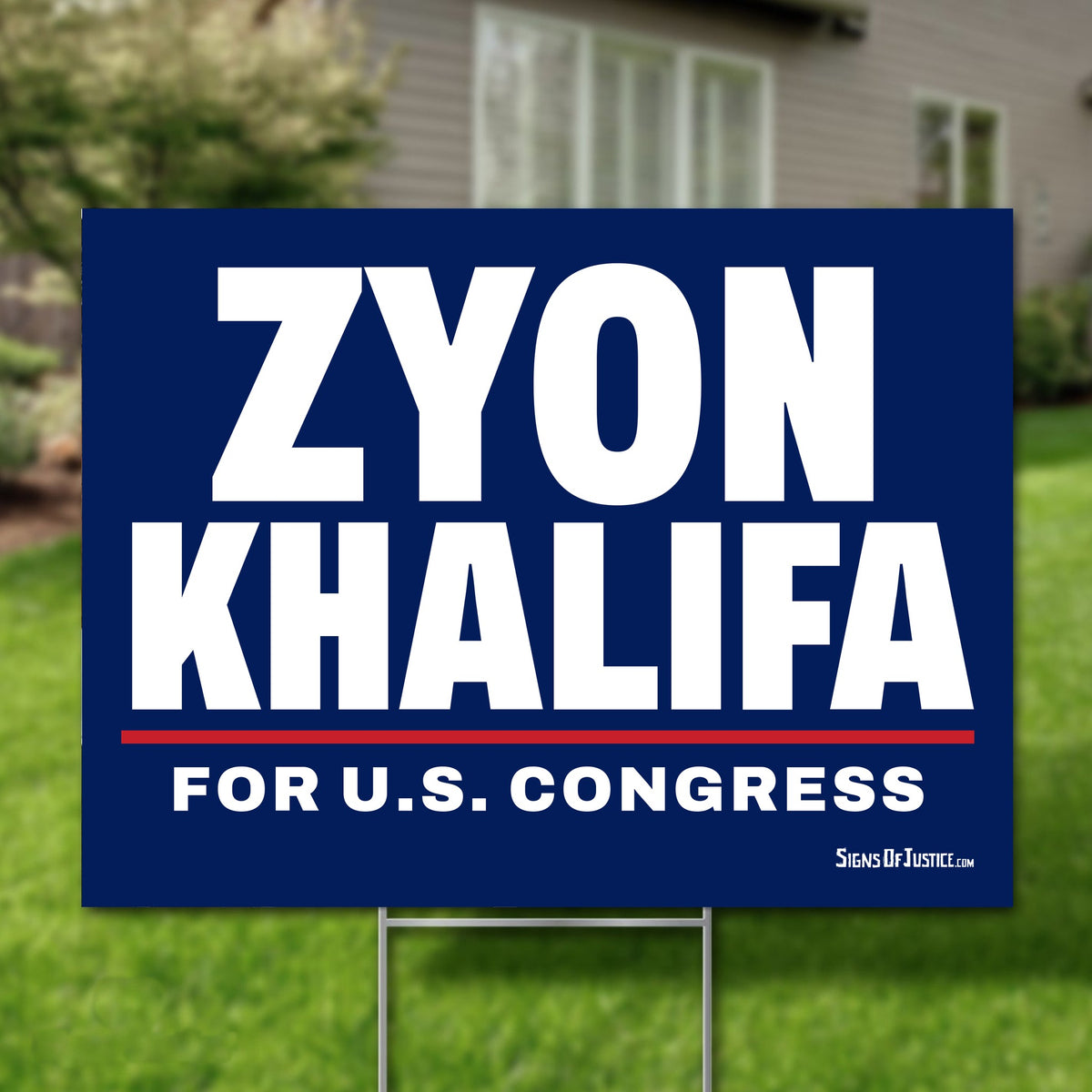 Zyon Khalifa 24"x18" yard sign
