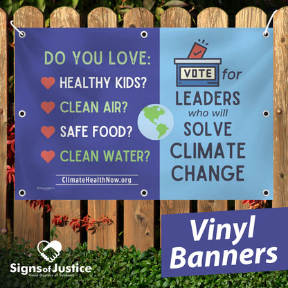 Climate Change Vinyl Banner