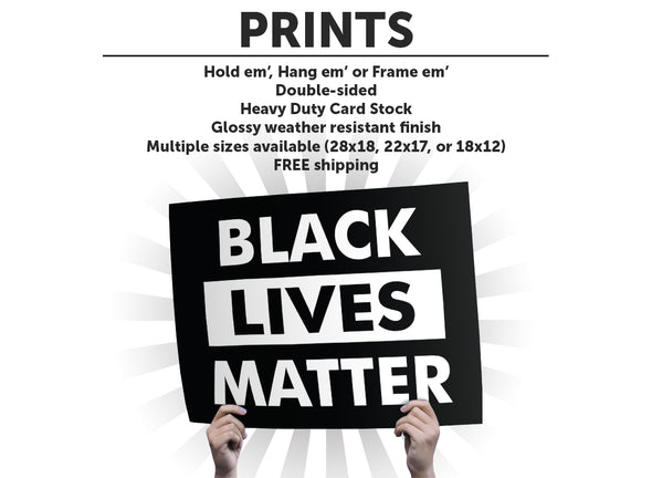 Black Lives Matter Cardstock Print