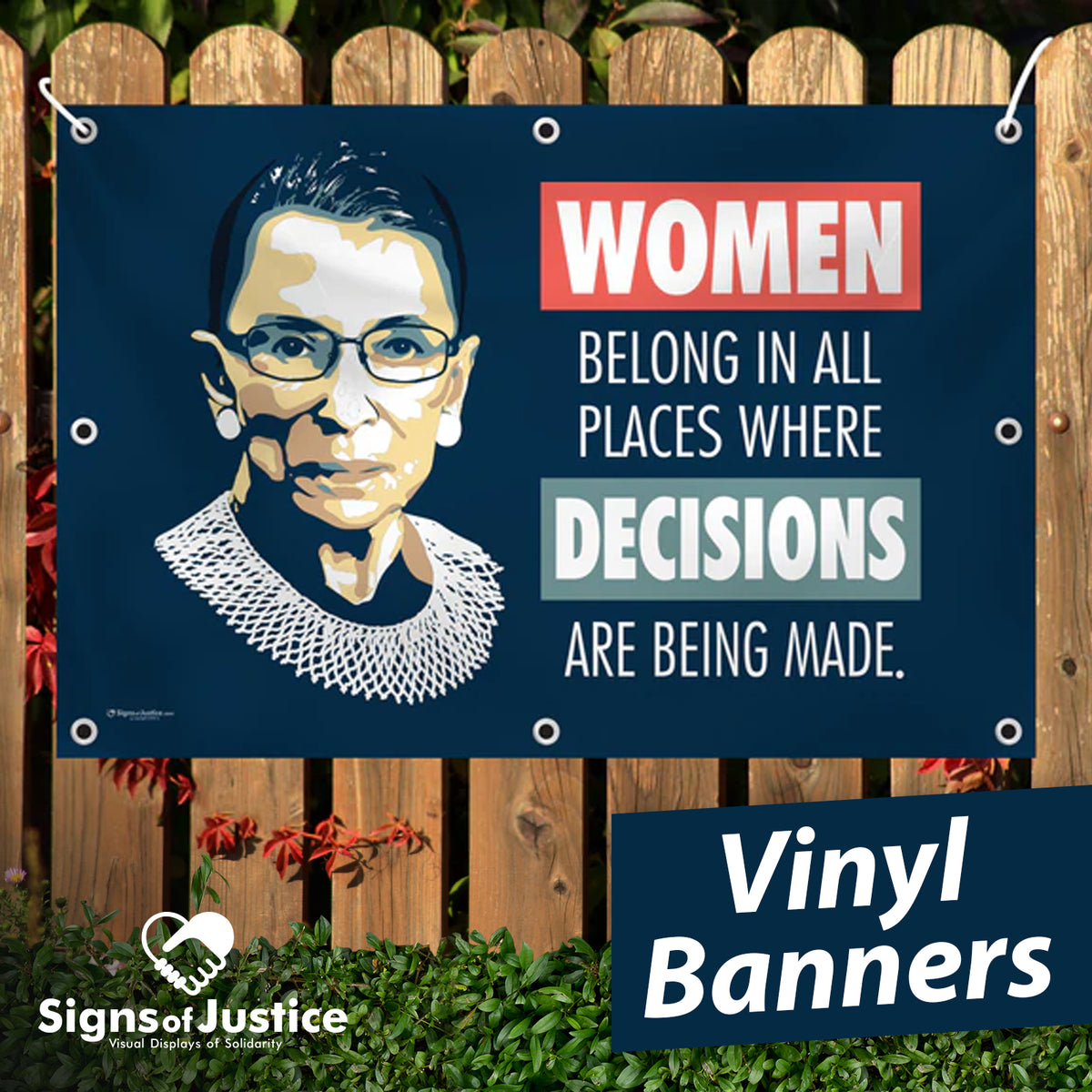 "Notorious RBG" Vinyl Banner