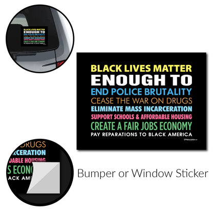 Black Lives Matter Enough To Bumper Stickers