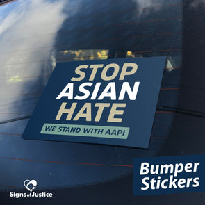 Stop Asian Hate Bumper Stickers