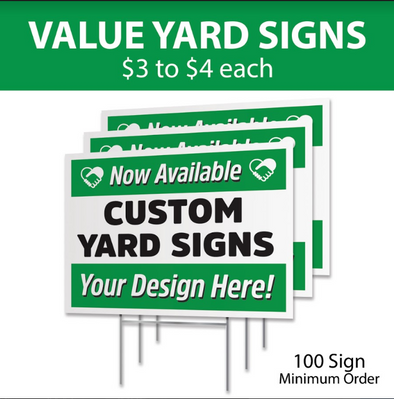Value Yard Signs