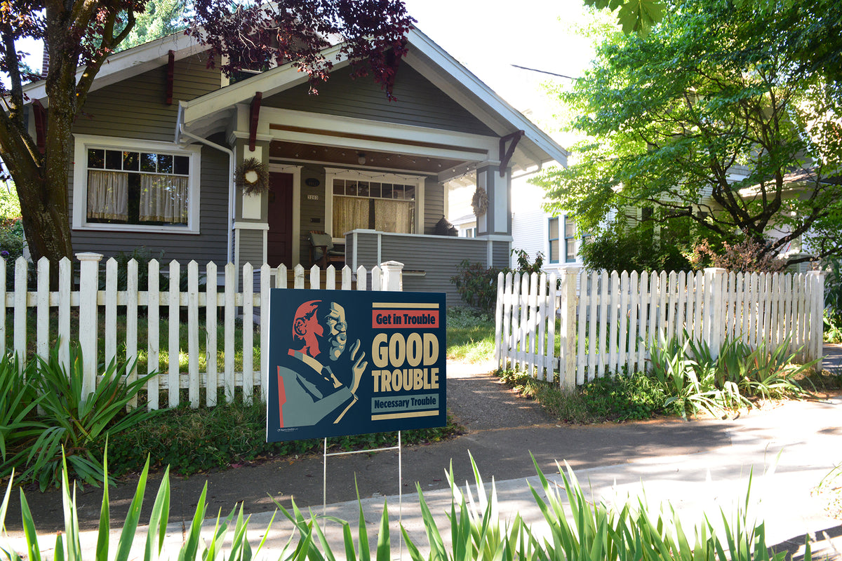 "John Lewis: Good Trouble" Yard Sign