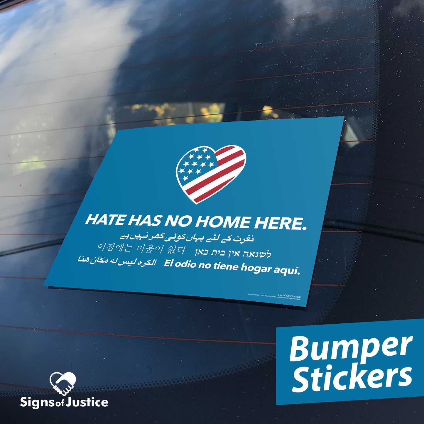 Hate Has No Home Here Bumper Stickers