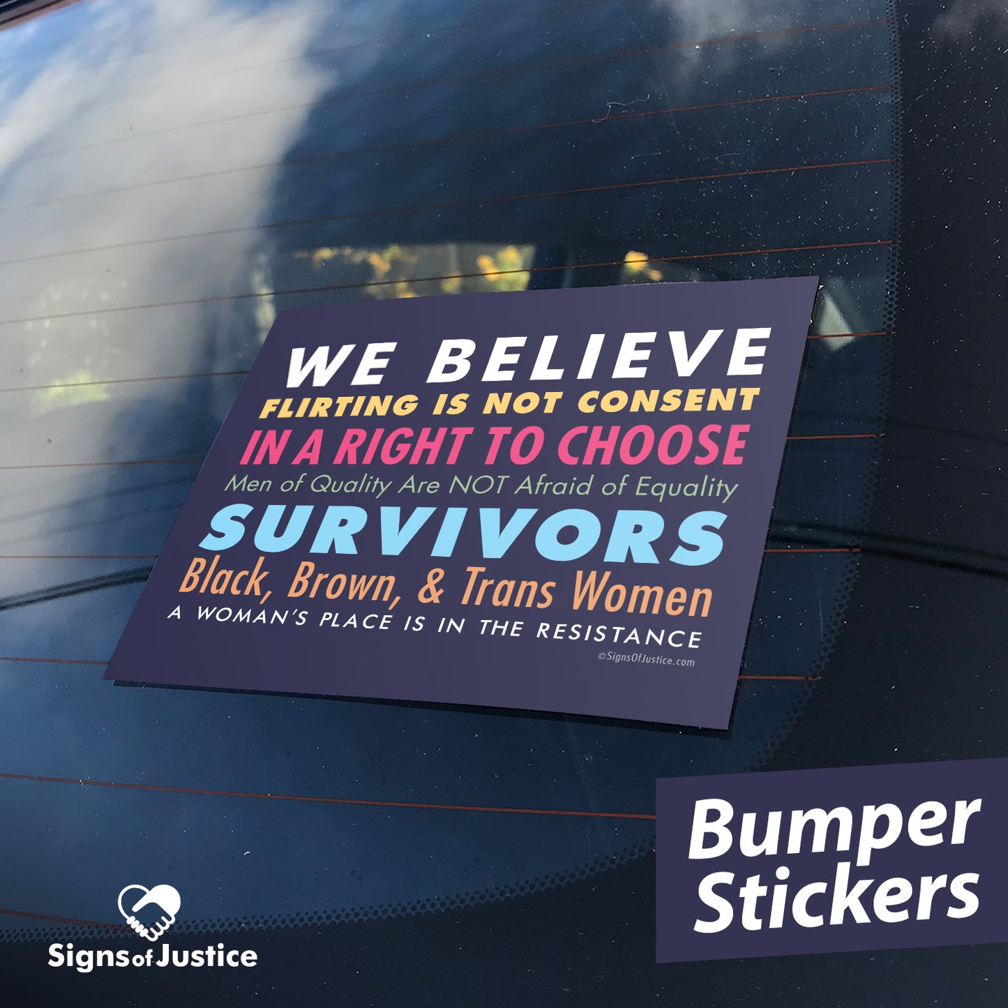 We Believe Women Bumper Stickers