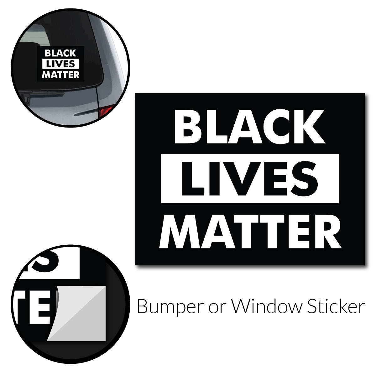 Black Lives Matter Bumper Sticker - Free Shipping!