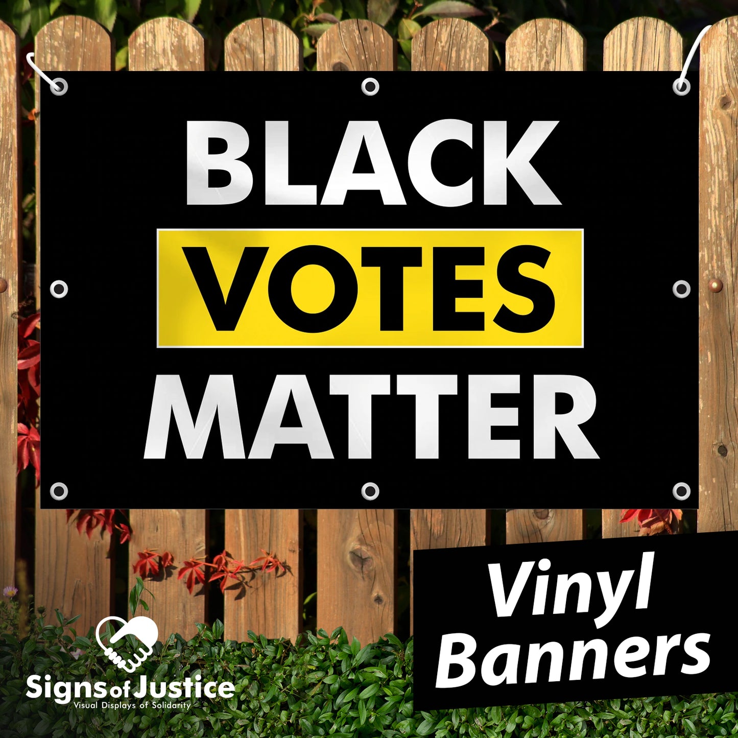 Black Votes Matter Vinyl Banner