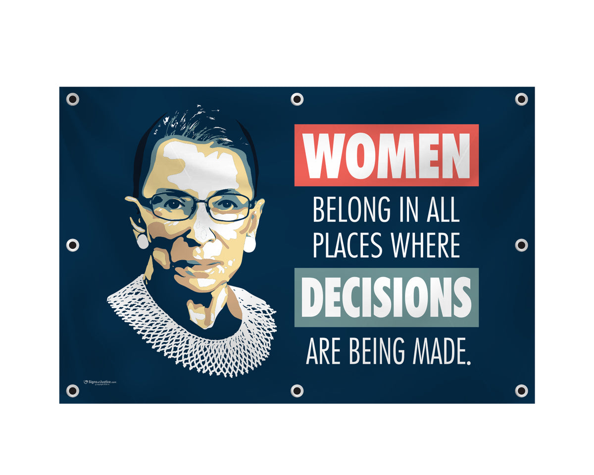 "Notorious RBG" Vinyl Banner
