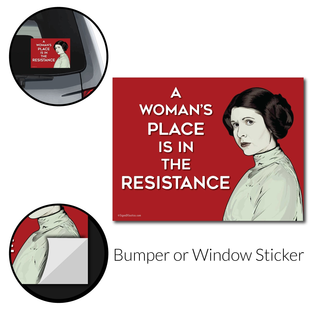 Princess Leia Bumper Sticker - Free Shipping!