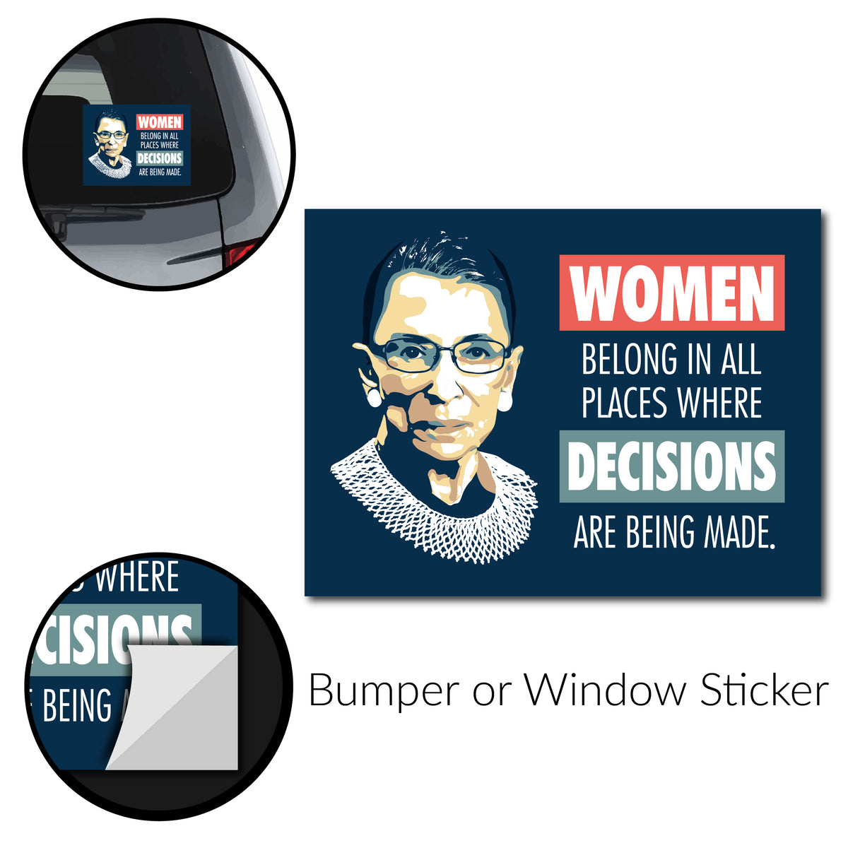 "Notorious RBG" Bumper Stickers