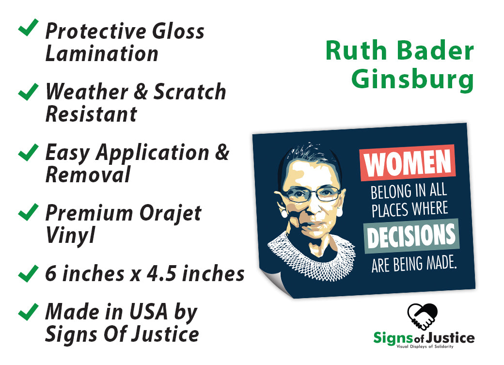 "Notorious RBG" Bumper Stickers