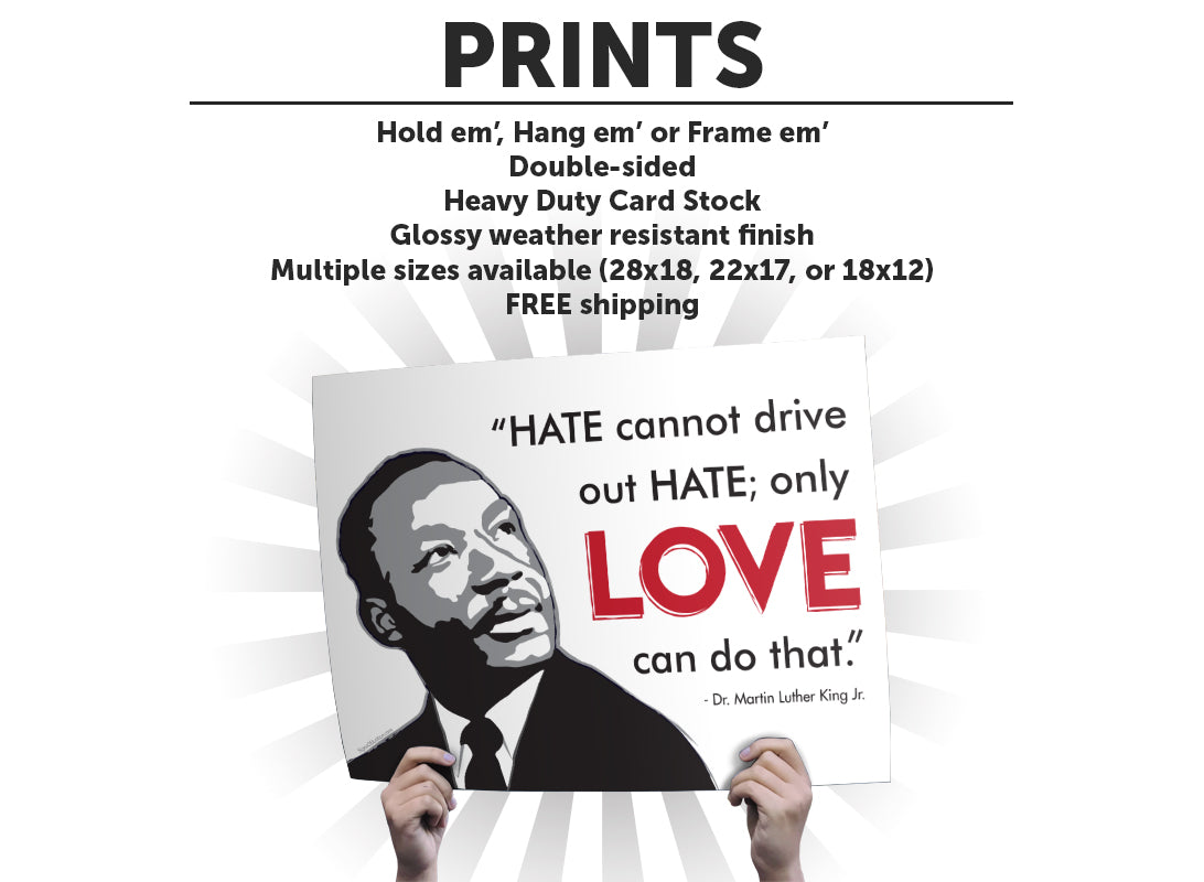 MLK Love Protest Cardstock Print
