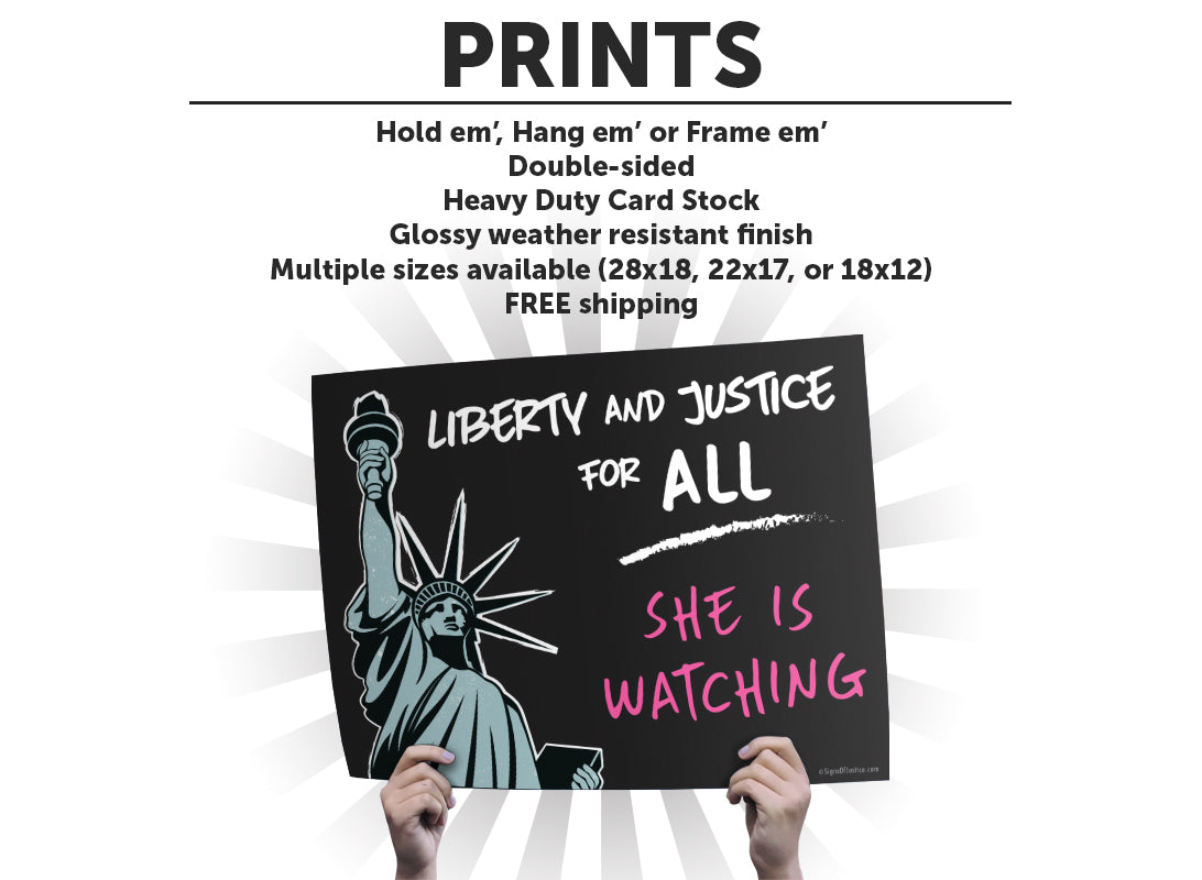 "Lady Liberty" Art Print or Protest Sign Pack