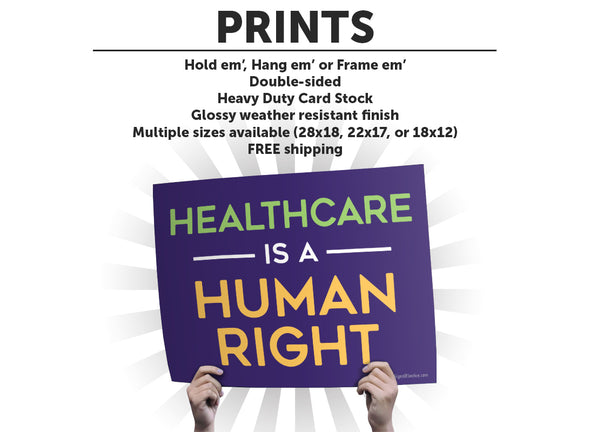 Healthcare Is A Human Right Cardstock Print
