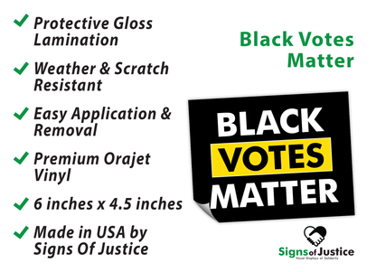 Black Votes Matter Bumper Stickers