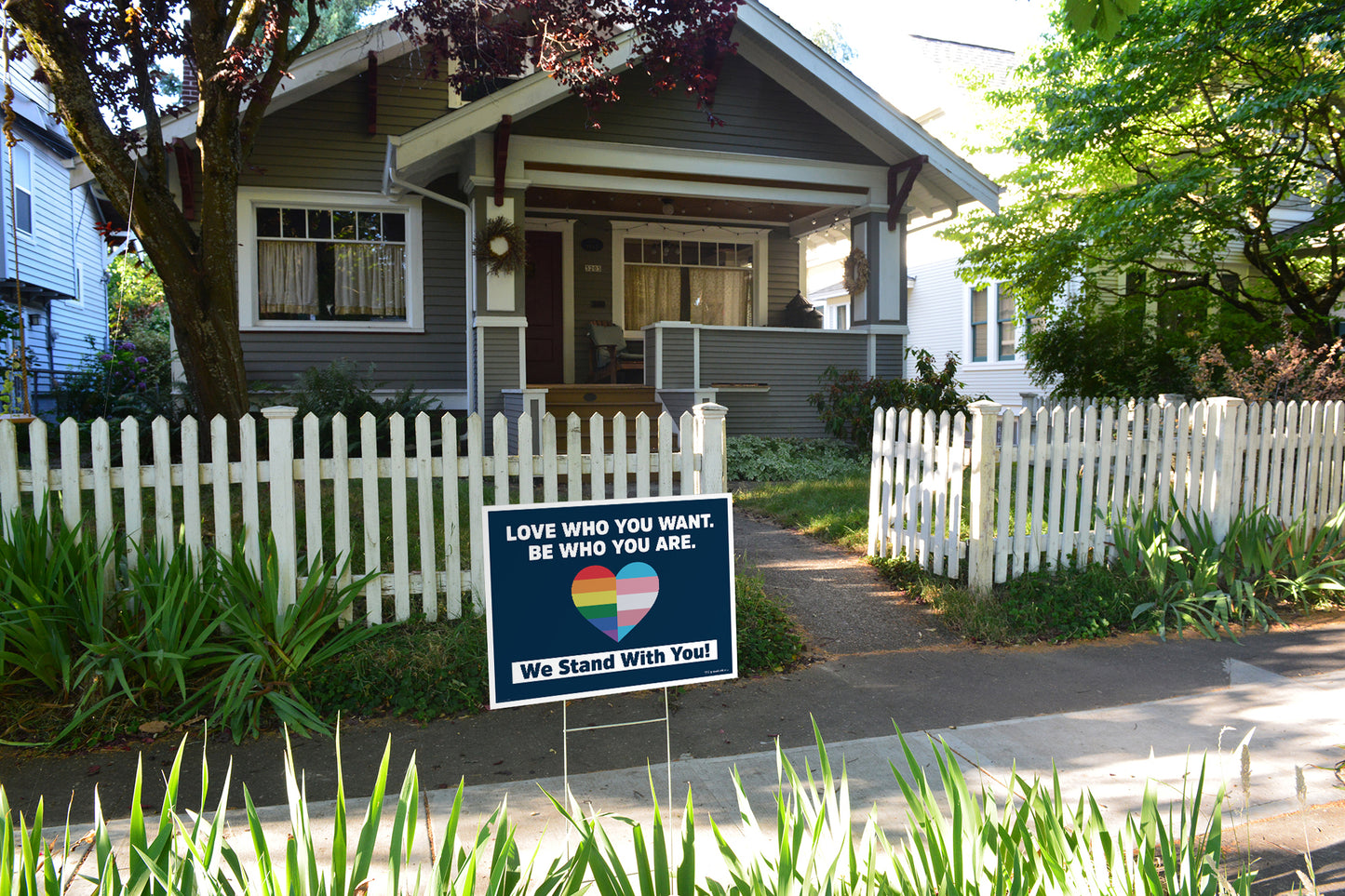 Love Who You Want Yard Sign