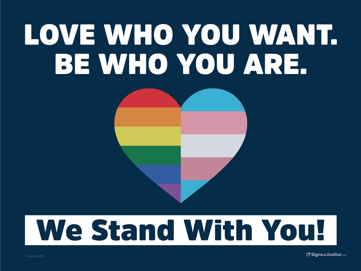 "Love Who You Want" Bumper Stickers