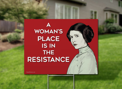 Princess Leia Yard Sign