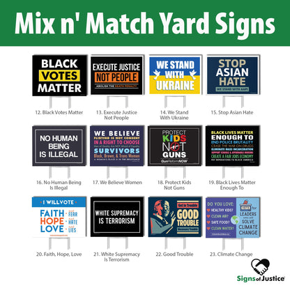 2 Dozen (16"x12") Yard Signs (Mix n' Match Special!)