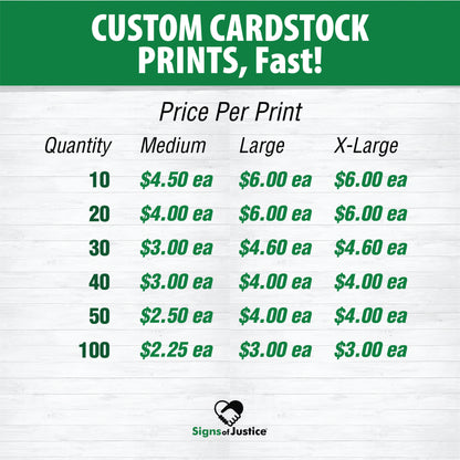 Cardstock Prints