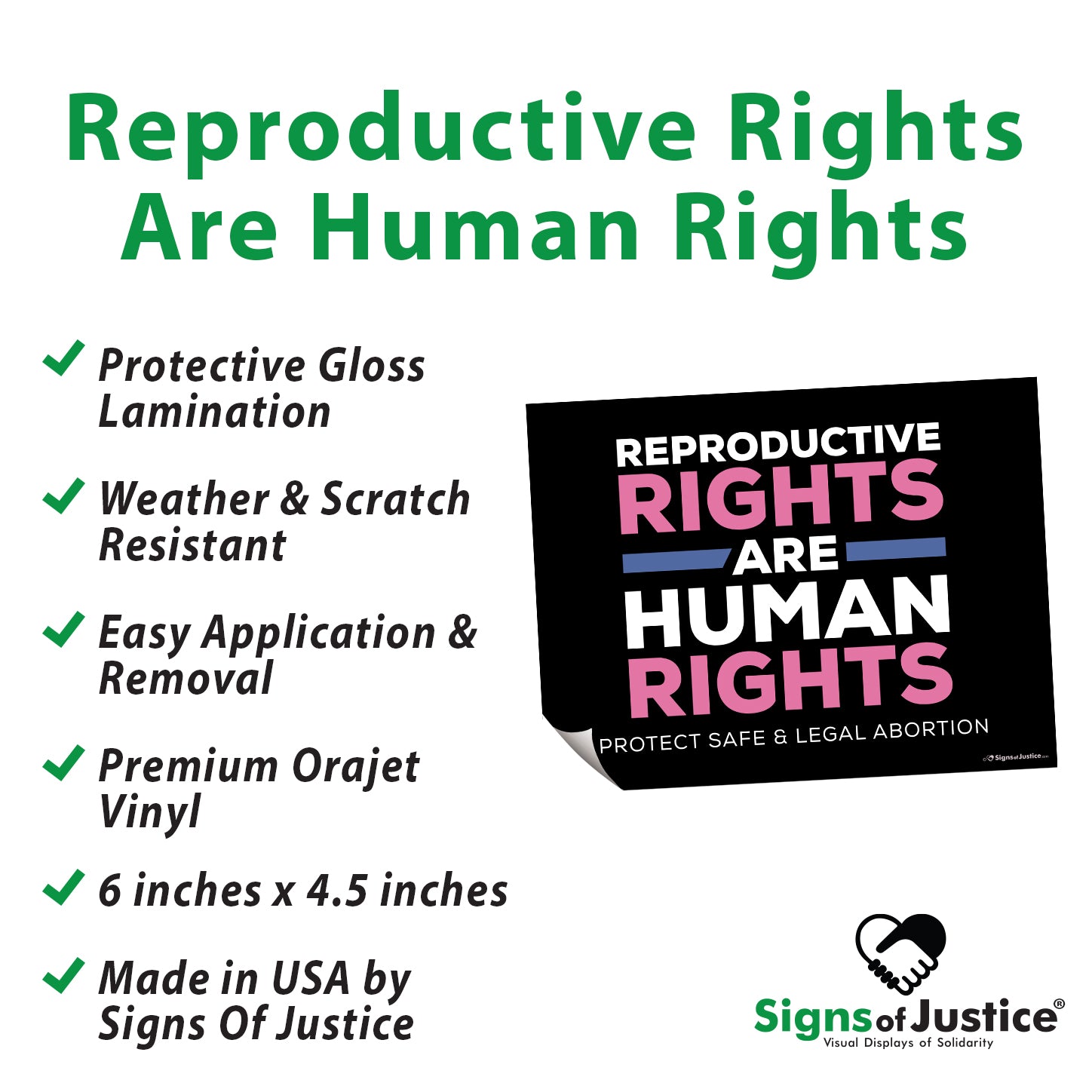 Reproductive Rights Bumper Stickers – Signs Of Justice