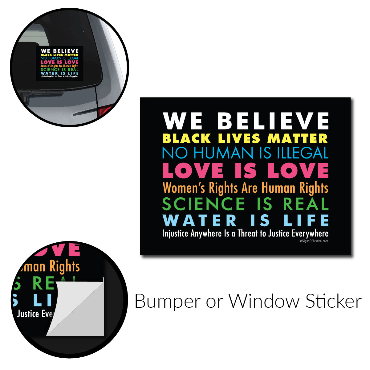 We Believe Bumper Stickers