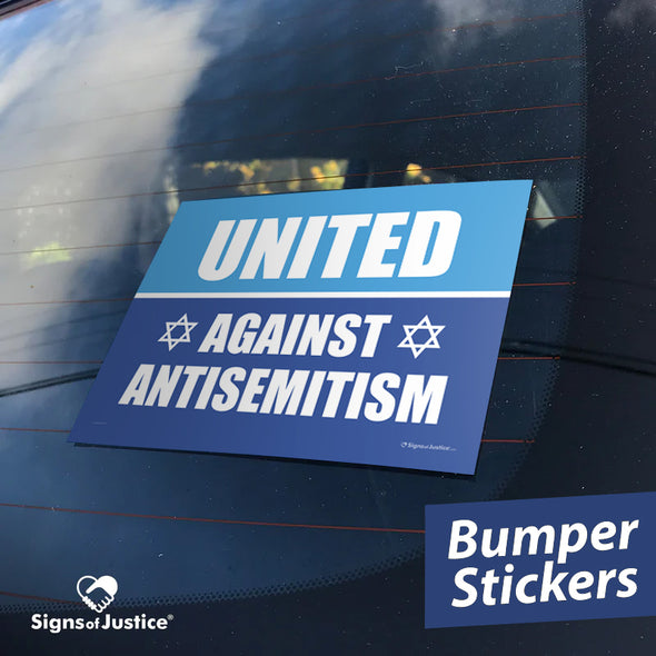 United Against Antisemitism Bumper Stickers
