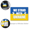 We Stand With Ukraine Bumper Stickers