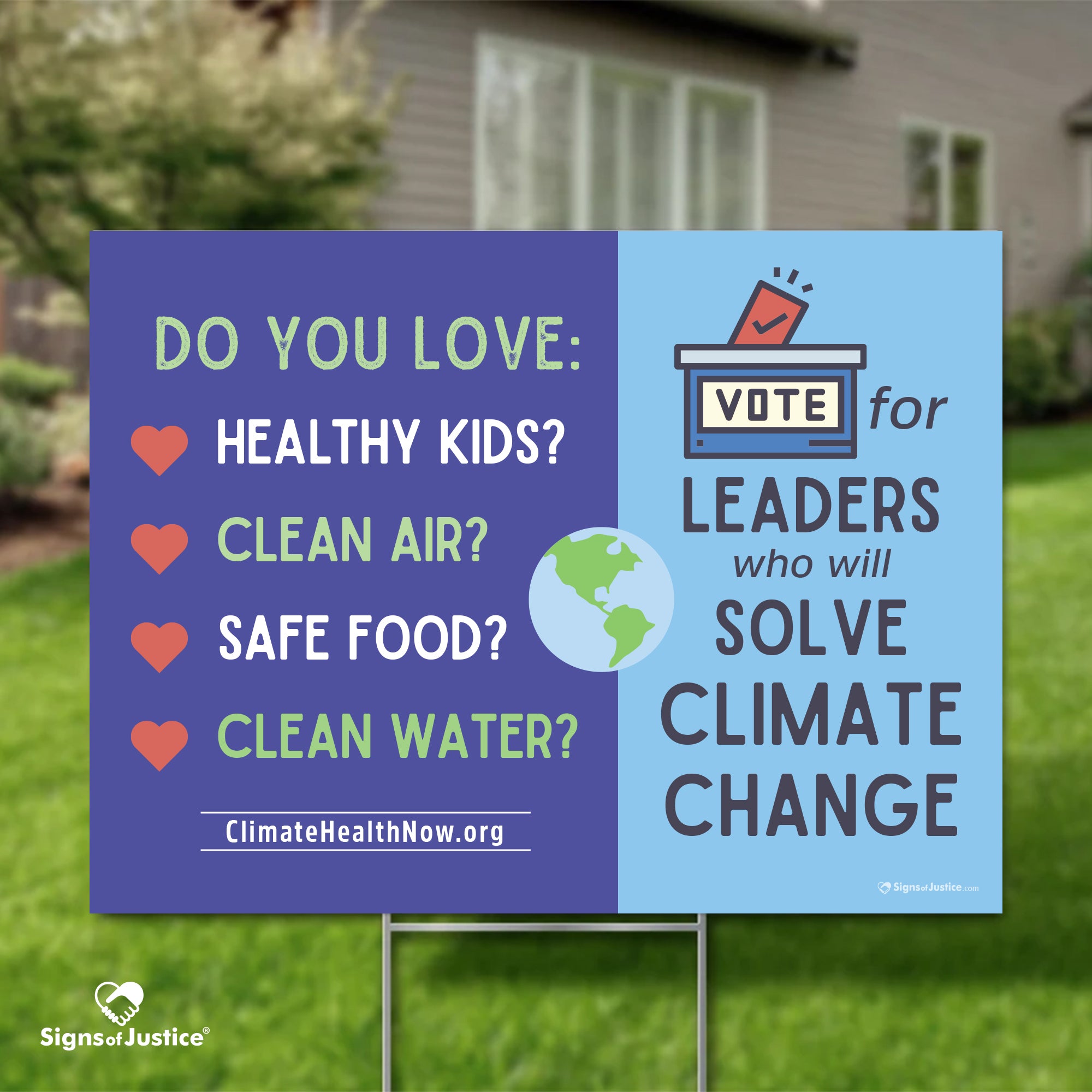 Climate Changing Sign Climate Change Yard Sign – Signs Of Justice